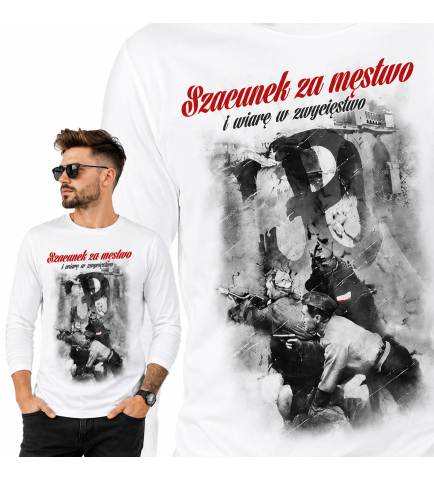 LONGSLEEVE PATRIOTYCZNY  SZACUNEK ZA MĘSTWO